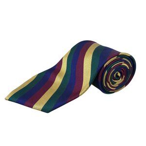 Vintage Brooks Brothers Multicolor Silk Stripe Necktie Approximately 58"x3.25"